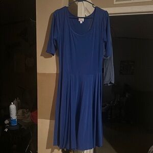 LuLaRoe Classic Blue Midi Dress